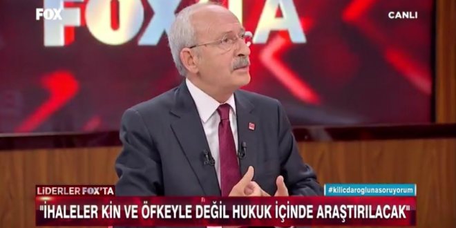 Kılıçdaroğlu: İhaleler 5 firma arasında pay ediliyor