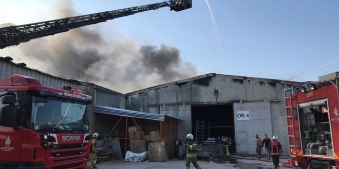 Tuzla'da Organize Sanayi Bölgesi'nde yangın