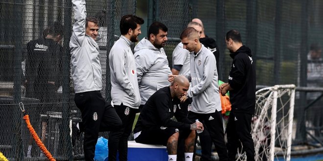 Beşiktaş antrenmanında gerginlik