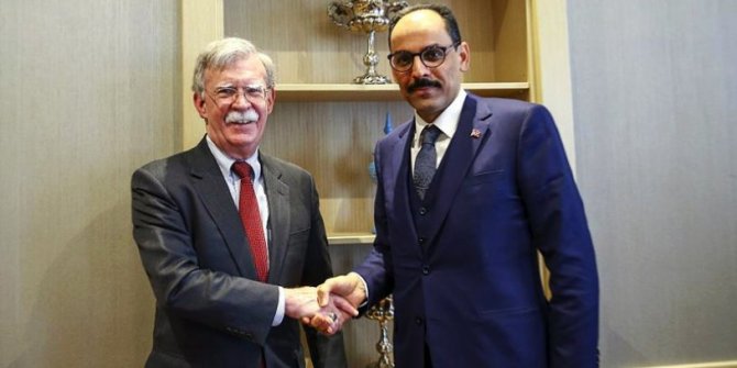 İbrahim Kalın, John Bolton ile görüştü