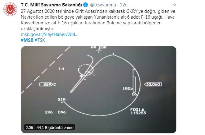 Az Daha Savas Cikiyordu Turk F 16 Lari Yunan Jetlerine Boyle Kilitlendi 6 Yunan Jeti Careyi Kacmakta Buldu